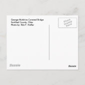 Carte postale du pont couvert George Hutchins (Dos)