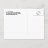 Carte postale du pont couvert le plus long du Hart (Dos)