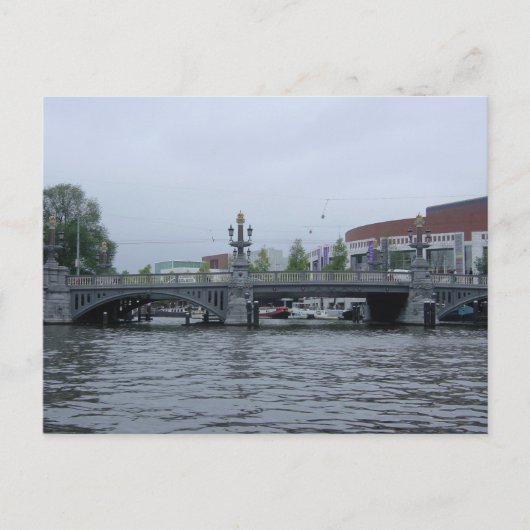 Carte postale du pont d'Amsterdam (Devant)