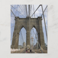 carte postale du pont de Brooklyn