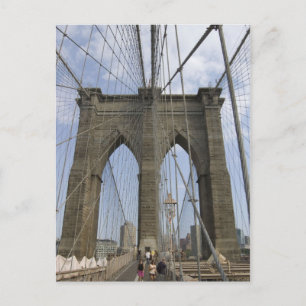 carte postale du pont de Brooklyn