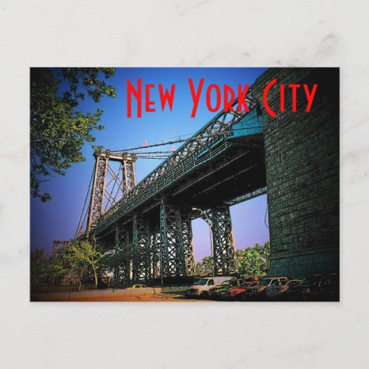 Carte postale du pont de New York (Devant)