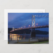 Carte postale du pont de nuit (Devant / Derrière)