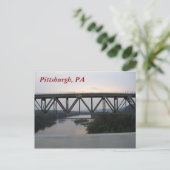 Carte postale du pont de Pittsburgh (Debout devant)