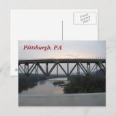 Carte postale du pont de Pittsburgh (Devant / Derrière)