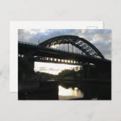 Carte postale du pont de Wearmouth à Sunderland (Devant / Derrière)