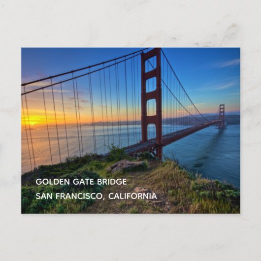 Carte postale du pont Golden Gate (Devant)
