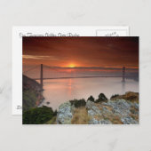 Carte postale du pont Golden gate (Devant / Derrière)
