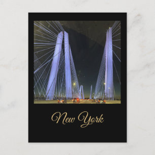 Carte postale du pont illuminé de New York