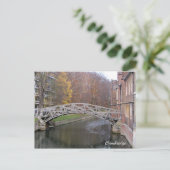 Carte postale du pont mathématique (Debout devant)
