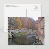 Carte postale du pont mathématique (Devant / Derrière)