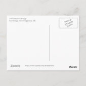 Carte postale du pont mathématique (Dos)