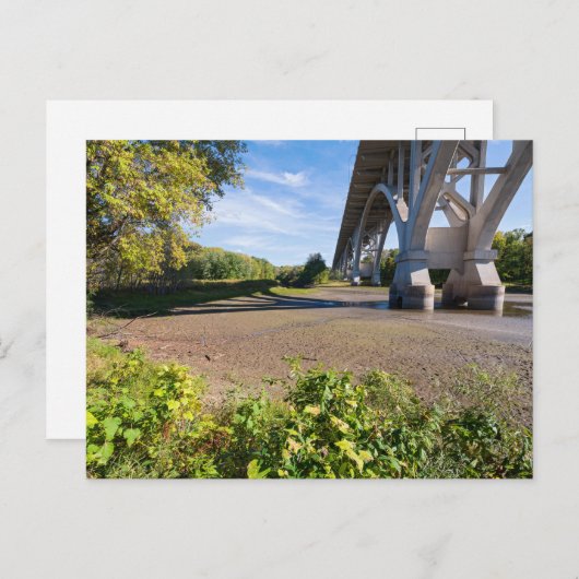 carte postale du pont mendota à travers le parc d' (Devant / Derrière)