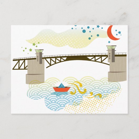 Carte postale du pont Morrison Portland (Devant)