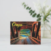 Carte postale du pont Oregon (Debout devant)