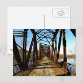 Carte postale du pont RR abandonné (Devant / Derrière)