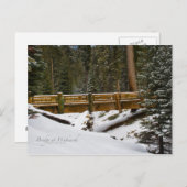 Carte postale du pont Wuksachi (Devant / Derrière)