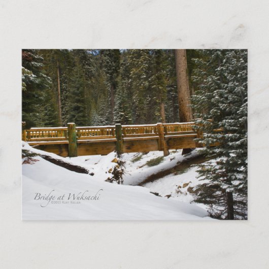 Carte postale du pont Wuksachi (Devant)