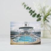 Carte postale du pool de navires de croisière (Debout devant)