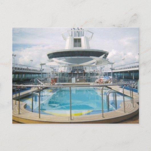 Carte postale du pool de navires de croisière (Devant)