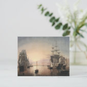 Carte postale du port de Boston (Debout devant)