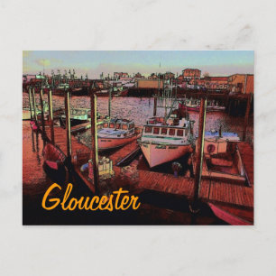 Carte postale du port de Gloucester