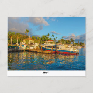 Carte postale du port de Lahaina