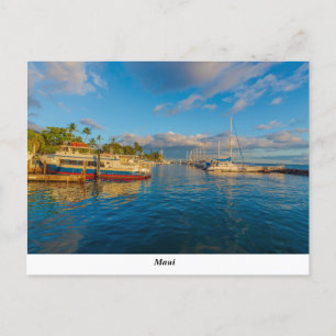 Carte postale du port de Lahaina