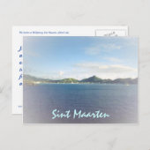 Carte postale du port de Philipsburg (Devant / Derrière)