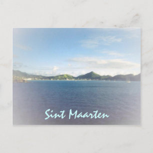 Carte postale du port de Philipsburg