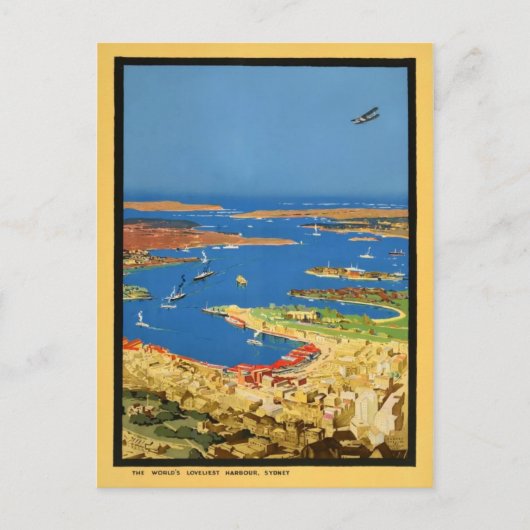 Carte postale du port de Sidney (Devant)