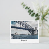 Carte postale du port de Sydney (Debout devant)