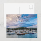 Carte postale du port de vendredi San Juan Island (Devant / Derrière)