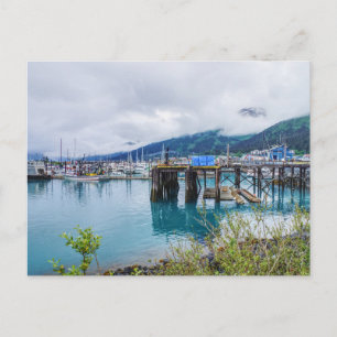 Carte postale du port de Whittier Alaska