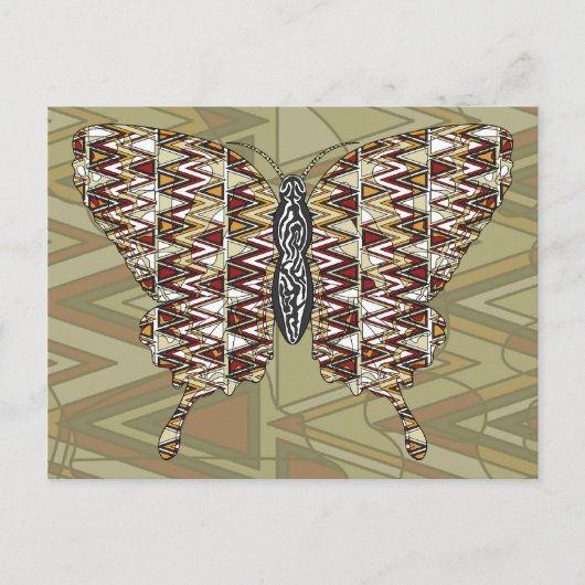 Carte postale du porte-queue africain (Devant)
