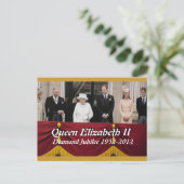 Carte postale du portrait de la famille royale du (Debout devant)