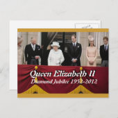 Carte postale du portrait de la famille royale du (Devant / Derrière)