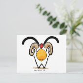 Carte postale du poulet du Bélier (Debout devant)