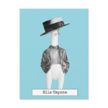 Carte postale du poulet en caoutchouc sympa