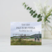 Carte postale du premier vol Wright Brothers Monum (Debout devant)