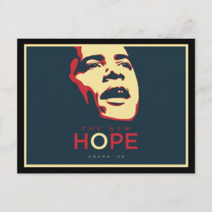 Carte postale du président Obama Hope - Customisée