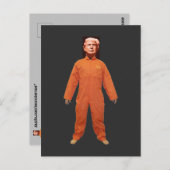 Carte postale du prisonnier Trump (Devant / Derrière)