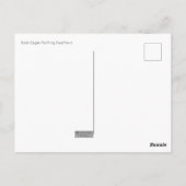 Carte postale du pygargue à tête blanche gonflant (Dos)