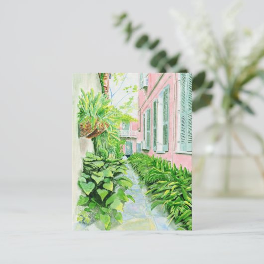 Carte postale du quartier français (Debout devant)