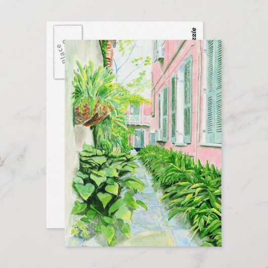 Carte postale du quartier français (Devant / Derrière)