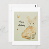 Carte postale du renard (Devant / Derrière)