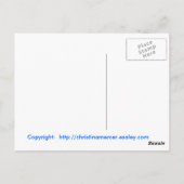 Carte postale du renard (Dos)