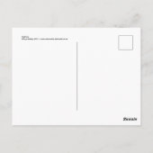 Carte postale du renard roux (Dos)