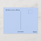 Carte postale du réservoir de Bovilla en Albanie (Dos)