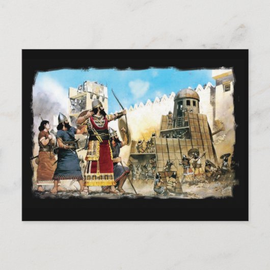 carte postale du roi assyrien (Devant)